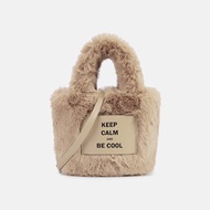 ZR Furry Bag Female 2024 Winter New Style Messenger Bag High-End Texture Large-Capacity Fashion Furr