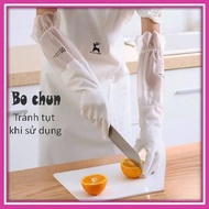 Super tough, super long felt-lined gloves with convenient elastic band - Super Tough Long Type, Anti