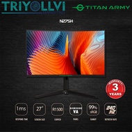 Titan Army N27SH 27-inch Full HD 240HZ 1MS R1500 Curved Freesync Gaming Monitor