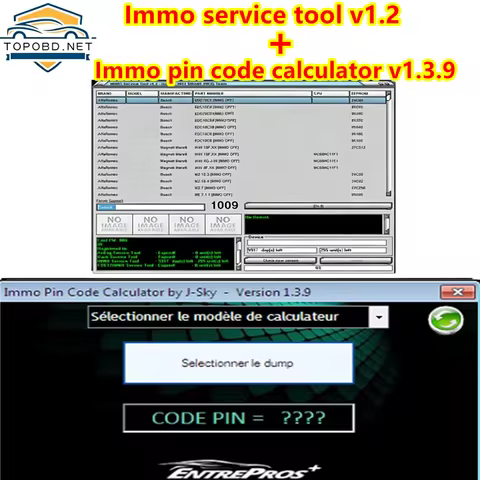 2020 IMMO Pin Code Calculator V1.3.9 for Psa Opel Fiat Vag Unlocked with IMMO SERVICE TOOL V1.2 PIN 