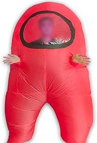 Among Us Halloween Inflatable Costume Kids 3.3ft-5.1ft With Sleeves for Easy Carrying Candy Blow Up 