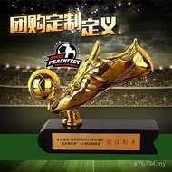 Club Souvenirs Cross-Border Bar Decorations Wholesale Crafts Golden Boots Goalkeeper Football Trophy