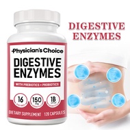 Digestive Enzymes - Multi Enzymes, Organic Prebiotics & Probiotics for Digestive Health & Gut Health