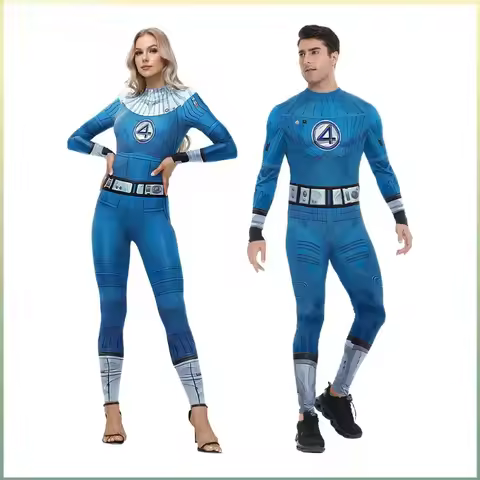 Cosplay Movie The Fantastic Four 4 Cosplay Costume Zentai Bodysuit Susan Reed Richards Jumpsuit Cost