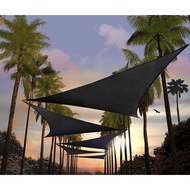 420D Black Awnings Sunshade Sail Cloth Waterproof Oxford Garden Triangle Sun Shade 98%UV protection 