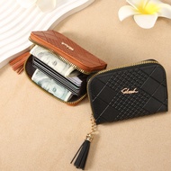 wallet with coin pouch coin pouch coin organizer New Ladies Plaid Embossed Clutch with Zipper and Mu