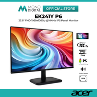 ACER 23.8" EK241Y P6 / EK241YP6 LCD FULL HD (1920x1080 @144HZ) LED IPS PANEL MONITOR (1MS, INPUT: VG