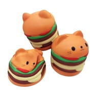 laday love Toys For Cat Chew Toys Slow Rising Scented Luky Cat Hamburger Squishy Gift Kawaii Squishi
