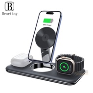 3 in 1 Portable Wireless Charger Stand Dock For Huawei Phone 17 16 15 14 Plus 13 12 Foldable Fast Ch