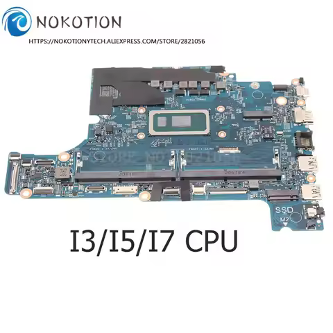 NOKOTION For DELL Latitude 3400 3500 Laptop Motherboard With I3/I5/I7 CPU 17938-1 FW8G6 CN-0K3FRD 0X