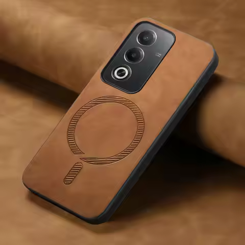 For OPPO A80 5G 2024 Luxury Case Leather Magnet Wireless Charge Back Panel Bumper Funda Oppo A58 A78