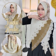 Dewisashop- IVANKA HOUDIE BLINK POLOS Instant Hijab Softpad Ceruty Babydoll Printing Premium Lasserc