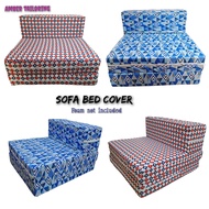 SOFA BED FOAM COVER (CURVE HEADBOARD OR SQUARE HEADBOARD) SEND US THE PICTURE ! / SEMI COTTON / CHOOSE DESIGN