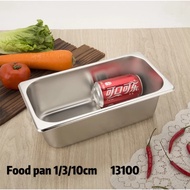 Gastronom Food pan 1/ 3 into 10cm storage container 13100 stainless