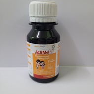 Actimol 250mg Syrup 60ml Orange Flavour (exp:08/27)