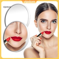 (VIP)  20/10x Magnifying Makeup Mirror with Suction Cup Tweezer – Round Compact Shaving Mirror for B