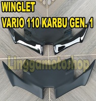 winglet honda vario 110 karbu generasi pertama sayap variasi modifikasi motogp