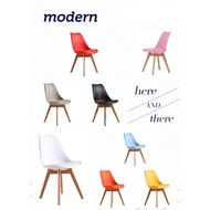 (READY STOCK) EAMES CHAIR WITH PU SEAT/dining chair/kerusi makan/cafeteria chair/designer chair