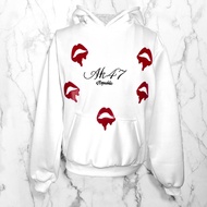 Angels’ Kisses - Angels’ Kisses Hoodie Italian cowhide dyed lipstick