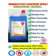 Disinfectant Sanitizer Spray 5L(Benzalkonium Chloride)/For Nano Mist Spray Gun&amp; Misting Machine /Non Alcohol/SDS Report