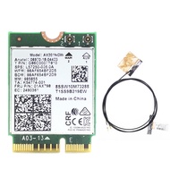 AX201 AX201NGW WiFi Card with 2XAntenna M.2 CNVio2 2.4 Ghz/5Ghz WiFi Card Antenna Accessories