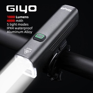 Giyo Night Cycling 1000 Lumen Front Light USB Charge 4800mAh Bicycle Headlight Waterproof MTB Handle Flashlight Road Bike Torch