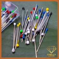 EMELLY JEWELLERY PIN051 P3 Pin Jarum Peniti Tudung Kepala Kecil Stainless Steel Dressmakers Pins Hij