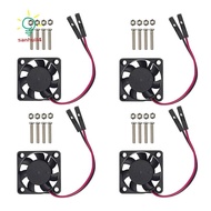 4PCS Brushless CPU Cooling Fan Heatsink Cooler Radiator 3.3V 5V for Raspberry Pi4 Pi3 B+, Pi 3, Pi 2