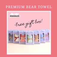 MsGiggles Cute Bear Towel Kids Goodie Bag Gifts Children Day Gift Teachers Day Gift Wedding Gift Door Gift