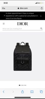 Dior Motion Backpack Black Oblique
