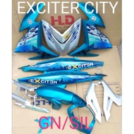 Y15ZR HLD COVERSET - Exciter City [ GN/SIL ] V1 & V2