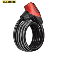 ETOOK Bicycle Lock Anti-theft Cable Lock MTB Bike 1.5m Waterproof Cycle Cycling Motorcycle  Security
