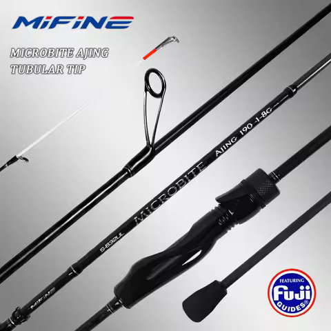 MIFINE MICROBITE AJING Spinning Rod Tubular Tips 40T Power UL/L 1-5g/1-8g/2-10g Fast Ultralight Fish