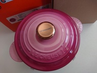 Le creuset berry 18cm cocotte every rice pot黑裡鑄鐵鍋