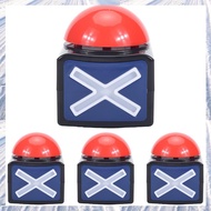 (NDPB) 4PCS Game Answer BuzzerGame Buzzer Alarm Sound Play Button with Light Trivia Quiz Got Talent
