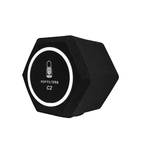 Microphone Wind Shield C2 Pop Filter Isolation Ball, Acoustic for Record Studios Mic, Sound-Absorbin