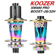 Koozer MTB Bicycle Hub XM490 PRO CR-MO Steel Boost 28H 32 Holes 15x110 12x148MM TA Thru HG XD MS SX 