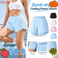 7TILOYSHOP Tennis Yoga Pants, Three-quarter Length Hidden Pocket Fitness Shorts, High Quality Quick-