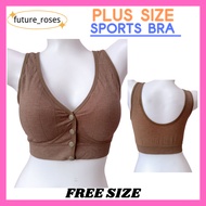Pilates Bra Plus Size 60kg-90kg Front 4 Buttons Sports bra with padded yoga bra gym bra 普拉提 瑜伽 862