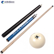 NOBELJIAOO 1Pc 145CM 9.5/14MM Club Head Split Ash Wood Pool Cue Punch And Jump Dual-Purpose Billiard