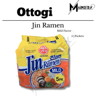Ottogi Jin Ramen Spicy and Mild Flavor 120g Cheese Ramen Noodles and Stir Fry Samyang Buldak Hot Spi