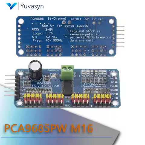 PCA9685PW M16 Channel 12-Bit PWM Servo Shield Driver I2C Interface PCA9685 Module For Raspberry Pi