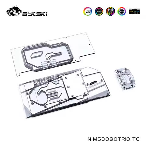 Bykski Full Water Cooling Block Kit For MSI Geforce RTX 3090/3080/3080Ti GAMING/SUPRIM X TRIO OC Vid