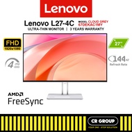 Lenovo L27-4C 27-inch FHD 144Hz IPS Monitor (3Yrs Lenovo Warranty)