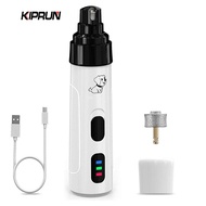 KIPRUN Pet Nail Grinder Trimmer, 50 DB Ultra Quiet Electric Dog Nail File 2 Speeds Fast Grinding, Qu