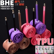 BHE Road Bike Ultra-Light TPU Inner Tube 700X23/25/28/32/38C GRAVEL Melon Car Inner Tube