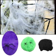 ‌New Spider Web Halloween Hanging Decor Spooky Ghost Ornament Set Creepy Haunted Web Halloween Decor