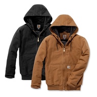 {POISON} CARHARTT WASHED DUCK ACTIVE JACKET J130 Classic Work Hooded