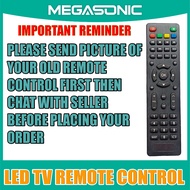 MEGASONIC LED TV Remote Control