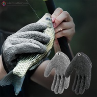 Wishlistforyou Fishing Gloves Anti-Slip Protect Hand from Puncture Scrapes Fisherman Professional Ca